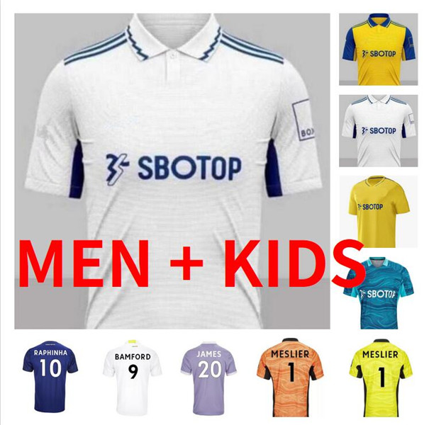 

22 23 Leeds Unitedes soccer jersey Fans player 2022 2023 T ROBERTS HARRISON HERNANDEZ COSTA BAMFORD ALIOSKI CLARKE Men Kids kits football shirt goalkeeper