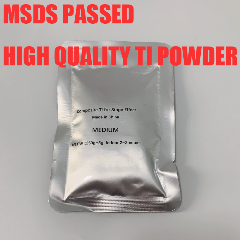 

20 Bags MSDS Composite Ti Powder 200G/Bag Titanium Granules Metal Powder For Cold Spark Fountain Sparkular Machine Consumables Powder Sparkler Effects
