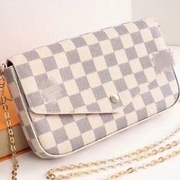 

Laser Hardware Quality Three Piece Handbag Made of Canvas with Two Detachable Pockets, Red