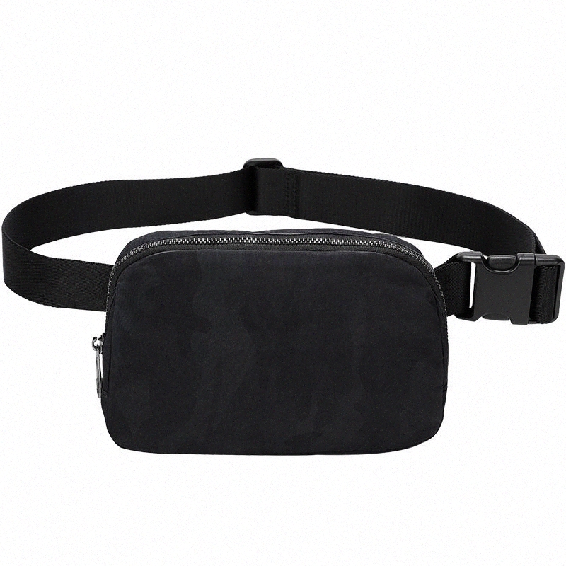 

Lulu Outdoor Bags Women Men Waist Belt Bag Gym Elastic Adjustable Strap Zipper Fanny pack 51UE#