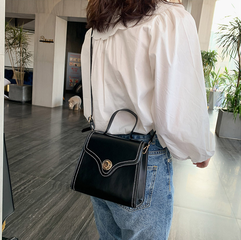 

HBP Bag casual Pu leather women handbag Korean fashion simple texture trend shoulder slung small totes top handle lady cute bags, Khaki
