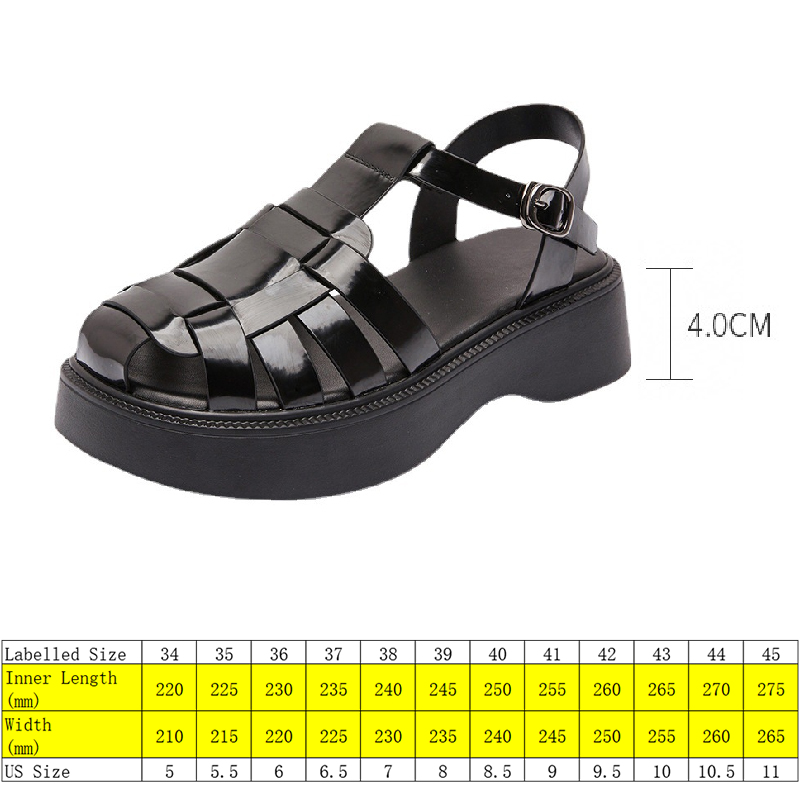 

5cm Genuine Leather Sandals Platform Shoes Summer Women Buckle Strap Elegant Cute Sexy Party Beach Shoes Slides Slippers, Beige