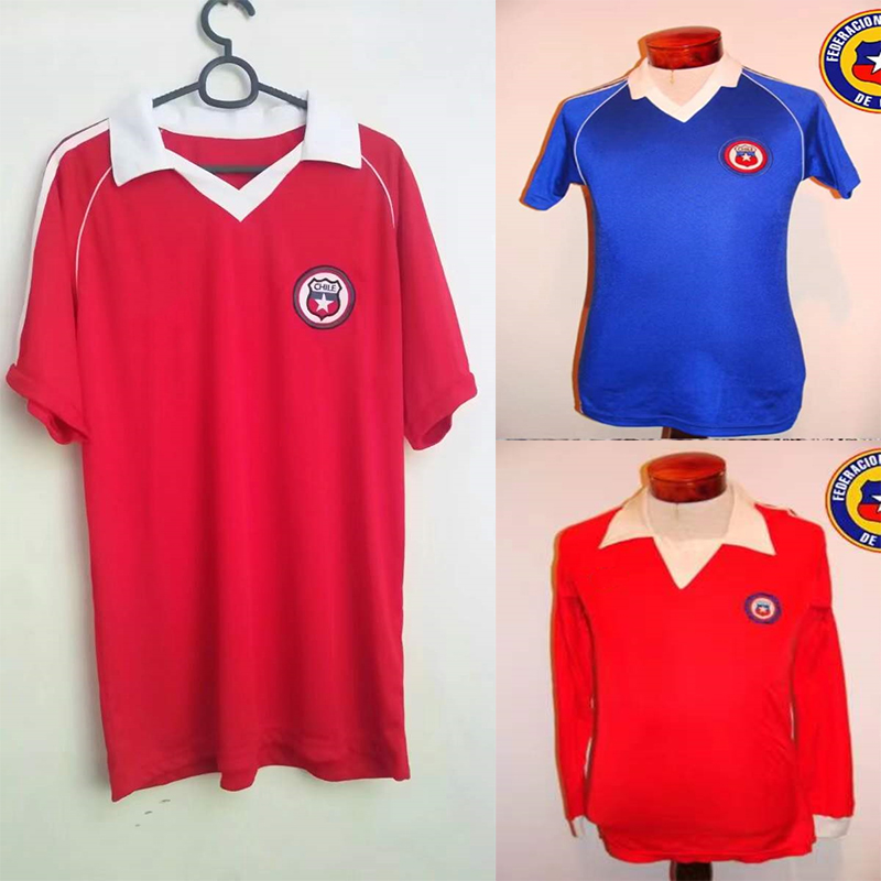 

1982 Retro Soccer Jerseys Chile World cup Jersey Elías Figueroa For Men Home Shirt Long Sleeve Camiseta De Futbol, 82 home