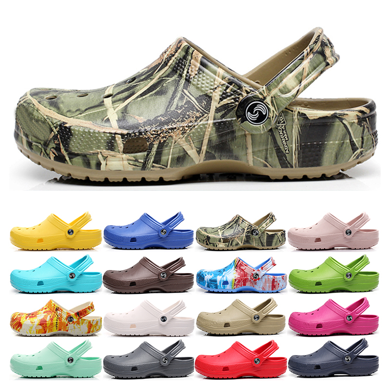 

Slippers Classic Clogs Sandals Slip On black white red rose pink Casual Beach Waterproof Shoes slides men Nursing Hospital Women Work Medical