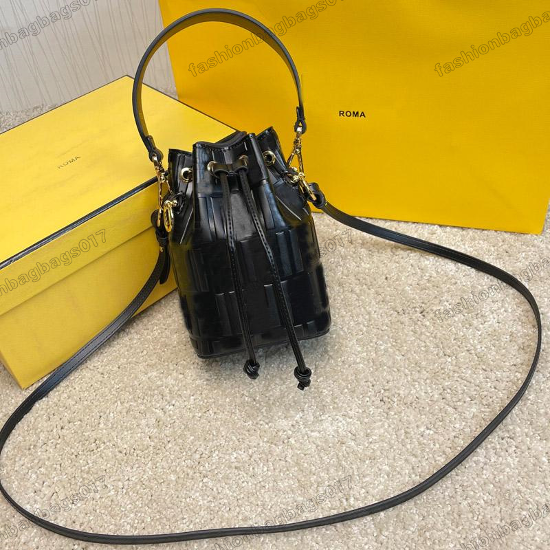 

2022 MON TRESOR Bucket Bag Perforated With Clutch Mini ROMA Designer Womens Shoulder Bags Luxurys Knitting Leather Handbag Multi-color Embroidery CrossBody