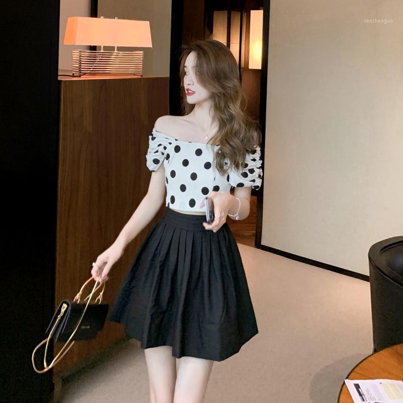 

Skirts Women' Trendy Mini Skirt Solid Black High Waist Ball Gown A-Line Above Knee Easy Matching Summer 2022