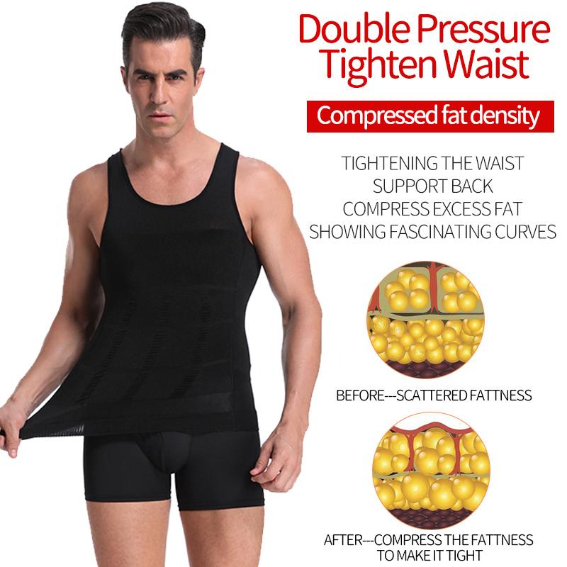 

Men' Body Shapers Men Gynecomastia Compression Shirt Waist Trainer Slimming Underwear Shaper Belly Control Slim Undershirt Posture FitnessM