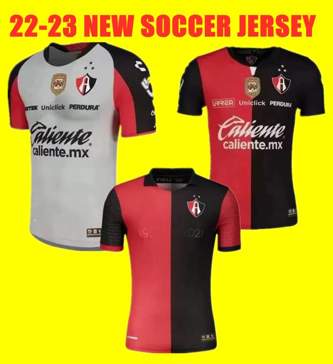

2022 2023 Mexico Club Atlas Soccer Jerseys 22 23 Home Red J.BARRAZA L.CABALLERO R.MARQUEZ Shirt Away white Football uniform