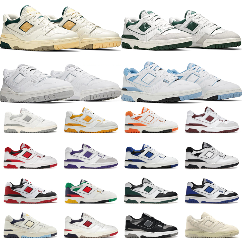 

New NB 550 Running Shoes Men Women White Natural Green Black Panda UNC Syracuse Burgundy Cyan AURALEE Mens Trainers Outdoor Sports Sneakers, 26