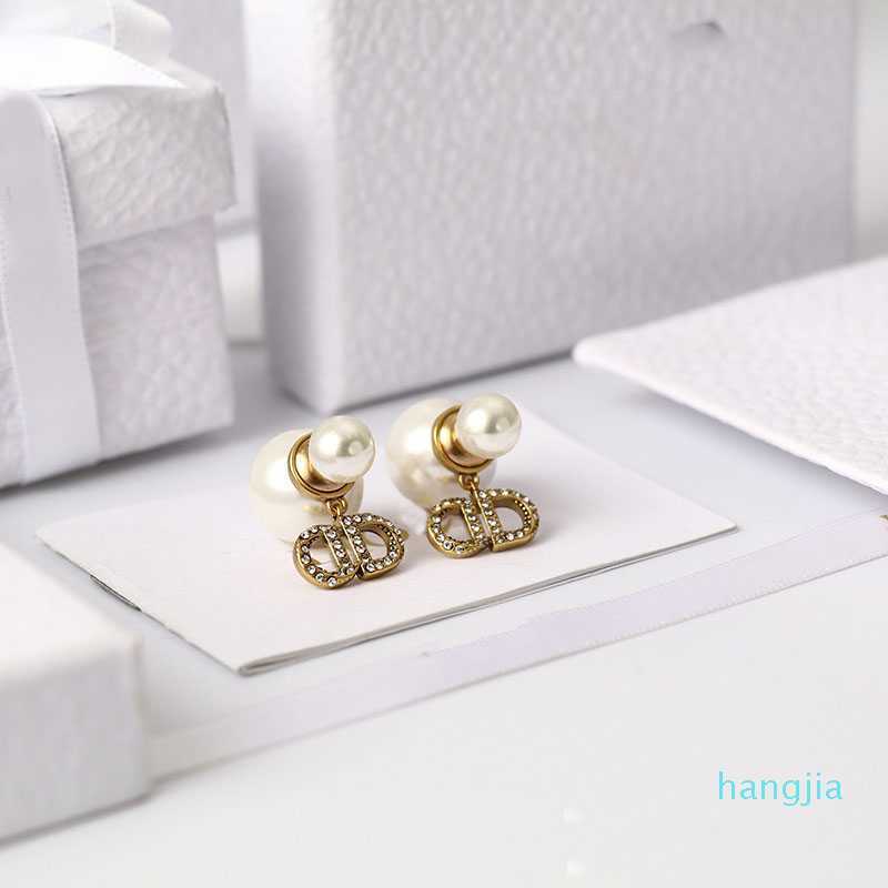 

D 2021 New Letter c Tassel Earrings Stud Women Pearl Internet Celebrity Pearl Earring Female Designer Jewelry8