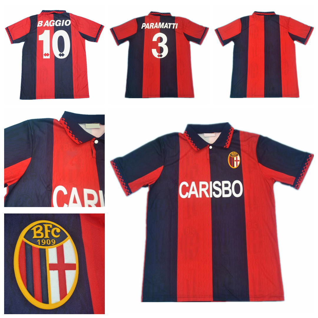 

bologna 95 96 SOCCER JERSEYS maillot classic vintage camisetas football shirts Uniforms men home SAVI, 95-96 home