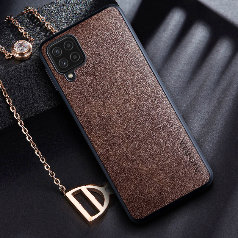 

Cases for Samsung galaxy M53 M33 5G coque Retro business PU leather Skin design phone covers case funda, Black