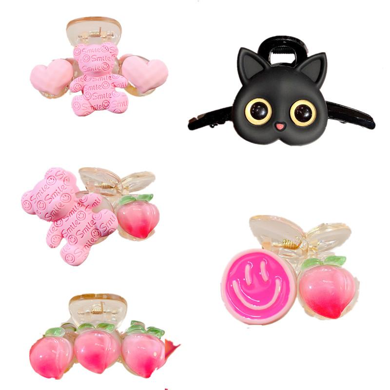 

Hair Accessories Kids Cute Accessorices Children Hairclips Sweet Color Girls Hairdresses For Gifts Hairpins Baby 2022, Picture color