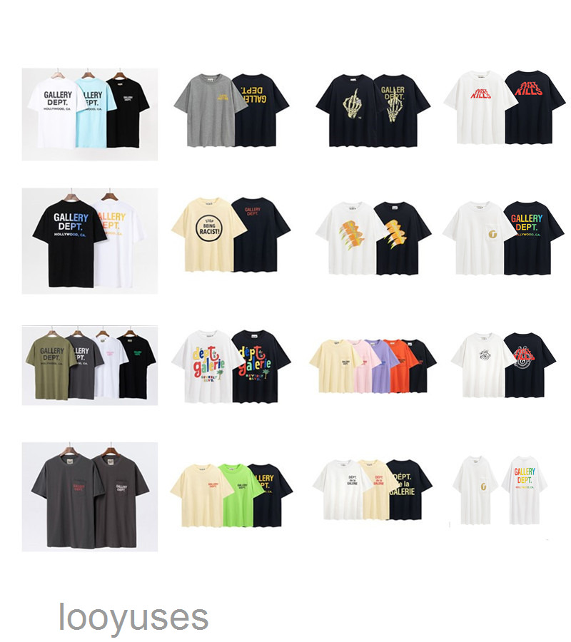 Fashion Gallerydepts t Shirt Tshirts Hip Hop High Street Loose Fit Small Chest Pocket Letter Print Short Sleeve Series