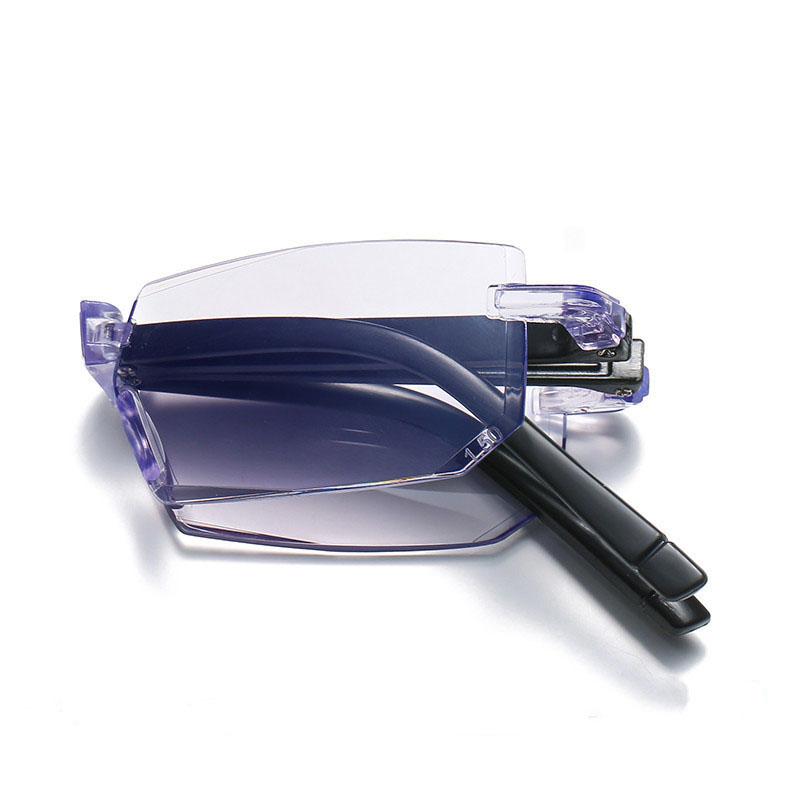

Sunglasses Anti Blue Light MINI Design Reading Glasses Men Women Folding Small Frame Black With Original Box Portable