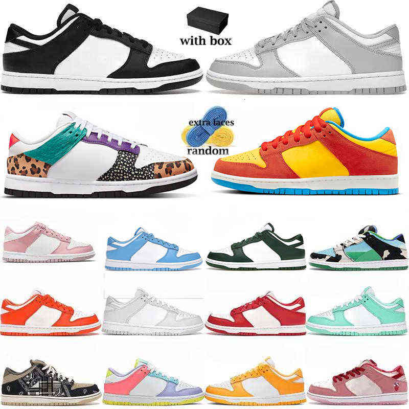 

dunks with boxes UNC Running shoes White Black Grey Fog Syracuse Team Green University Blue Georgetown pink walking jogging dunked sneakers, 20