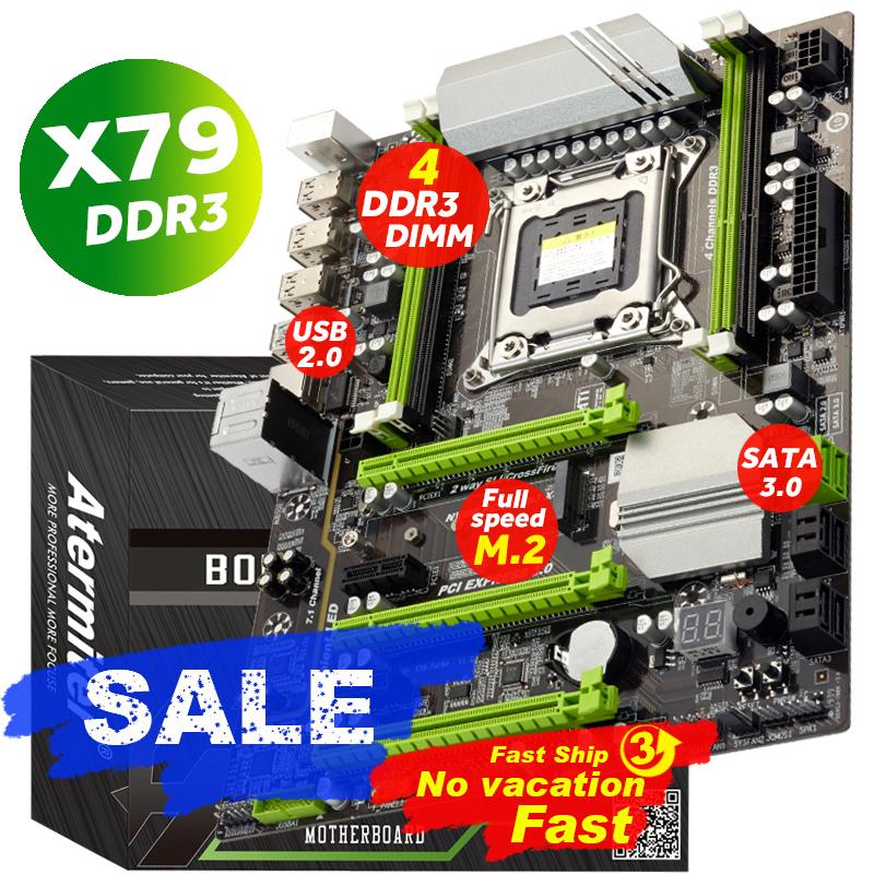 

Motherboards Atermiter X79 Turbo Motherboard Mainboard LGA2011 ATX USB 2.0 SATA3 PCI-E NVME M.2 SSD REG ECC PC3 DDR3 Memory Xeon E5 PC Gamin