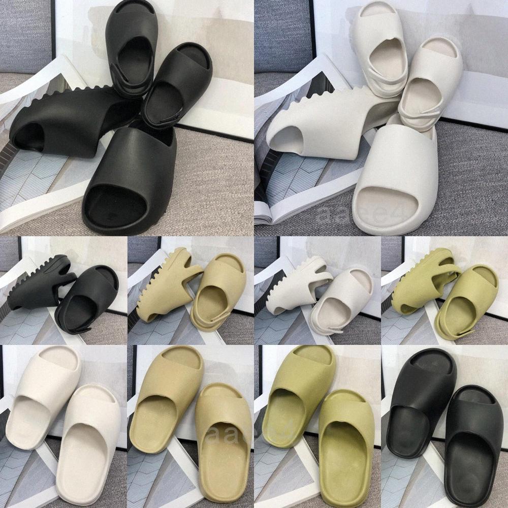 

Newest Kanye Slides West bone resin desert sand Slippers Summer Girls Kids Childrens black white Slide Slipper earth b RUk 35'YEEZIES'350'V2, I need look other product