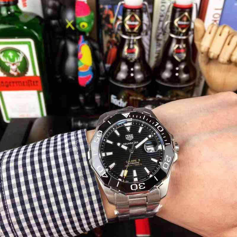 Luxury Watches for Mens Mechanical Wristwatch Tag heue Aquaracer Calibre 5 Fully Automatic Men's 84p7 Designer QLRO