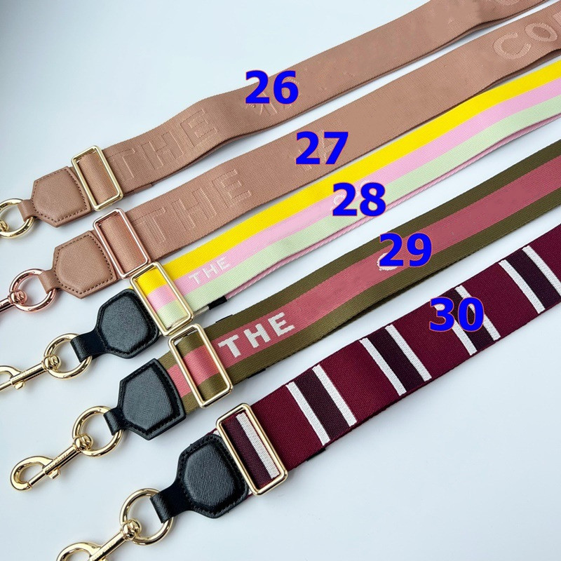 

Fashion Shoulder Strap 5cm Strap Handbag Accessories Printing Letter Ribbon with Cow Leather Bag Belt