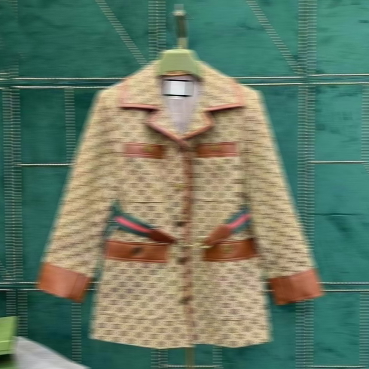 

B868 Women's designer blazers Clothing with full letters 2022 spring new released tops, Brown
