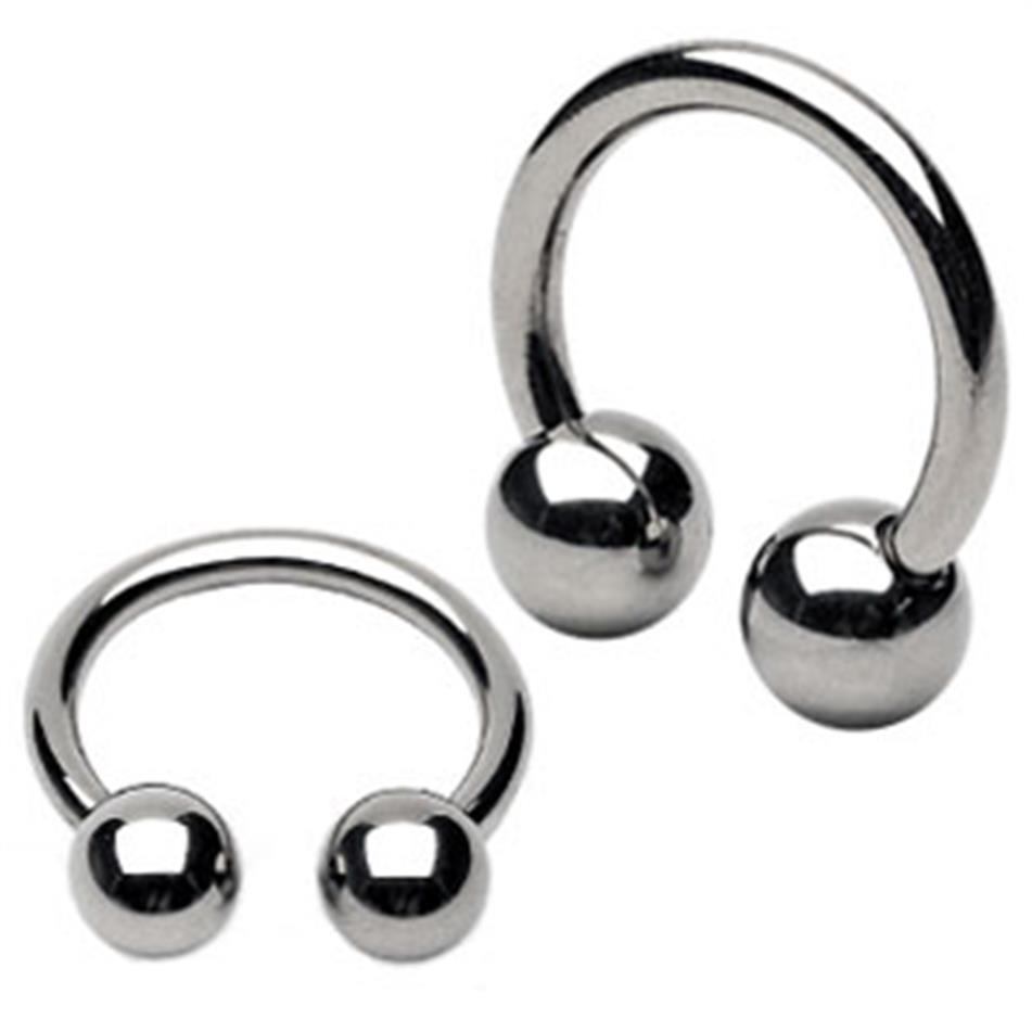 

Steel Horseshoe 316L Surgical Steel Nose Labret Ear Piercing Hoop Ring Eyebrow Universal 16G Body Jewelry Whole283j