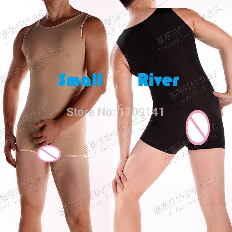 

Men's Body Shapers Arrival Transparent Super Shaping Bodysuit Sexy Underwear Male Butt-lifting Lingerie O-neck Leotard JumpsuitMen's
