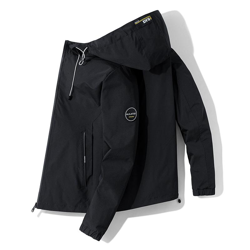 

Men's Jackets Outdoor Waterproof SoftShell Jacket Hunting Windbreaker Ski Coat Hiking Rain Camping Fishing Tactical Clothing Men&WomenMe, Black