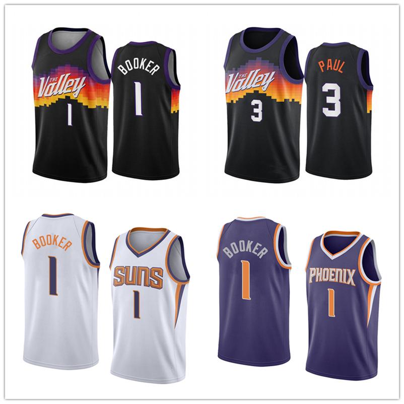 

2021 Basketball Jersey 3 Chris Paul Devin Booker 1 jerseys