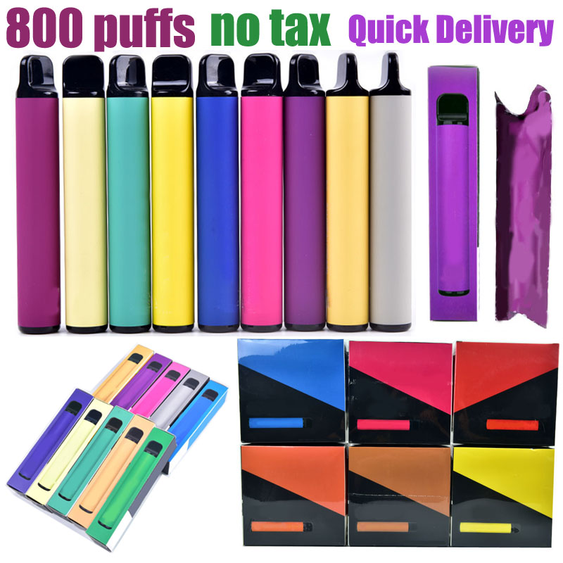 

Puff 800 Puffs Disposable Vape E Cigarette Device 3.2ml Pod With Security Sticker