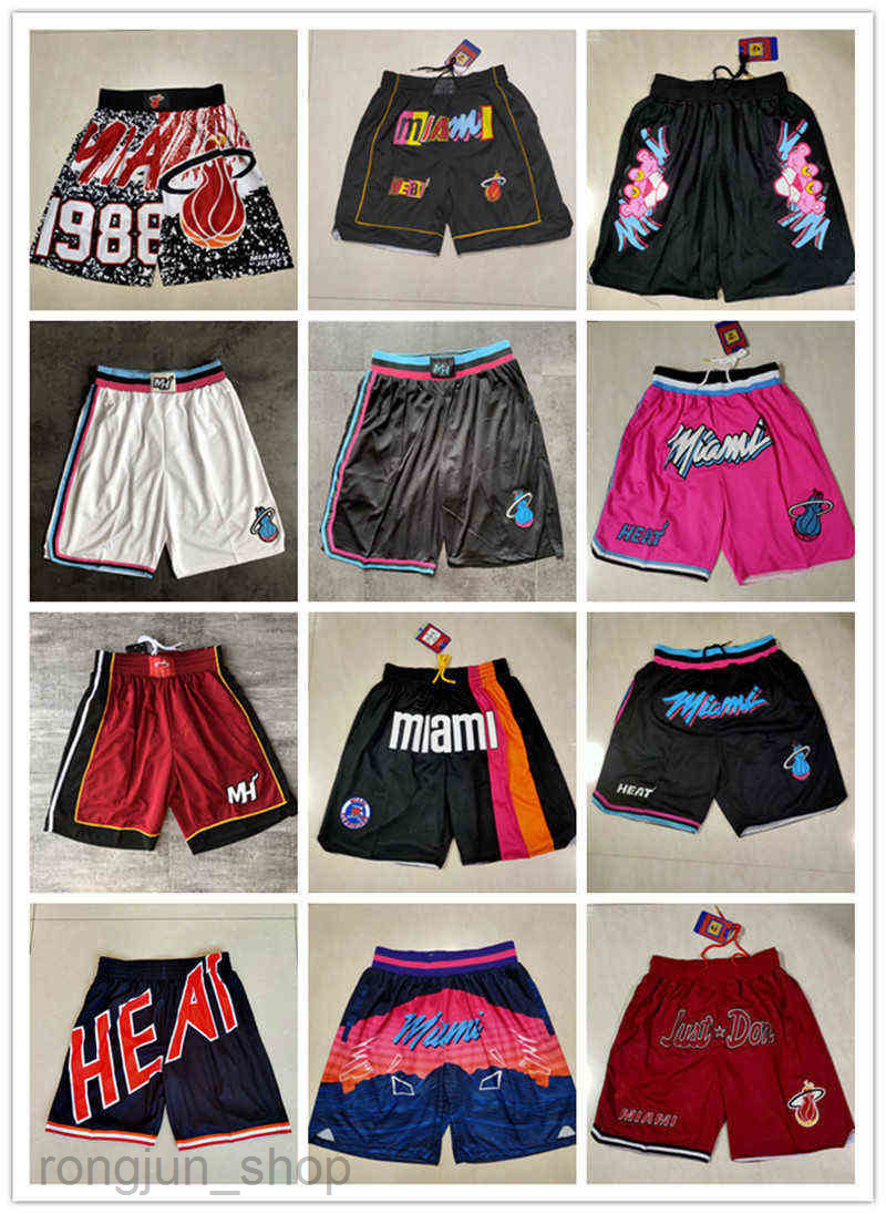 

Miami''Heat''men Retro Basketball''nba''Shorts pocket 01, Color