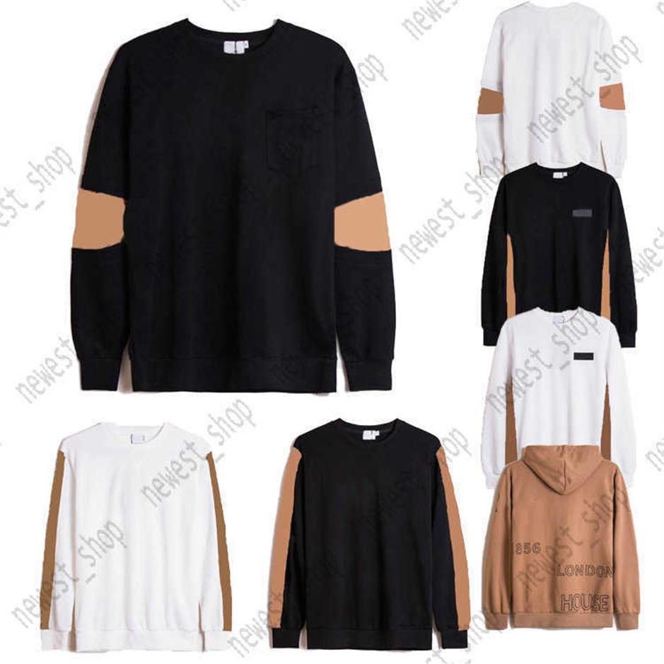 

2021 autumn Europe Designer hoodies Luxury for Mens womens classic plaid striped letter patchwork Sweatshirt LONDON ENGLAND cotton2573, 11