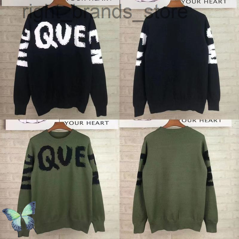 

McQueen Sweater 2023 Fall Winter Couple High Quality Knitting Pullovers, Clear
