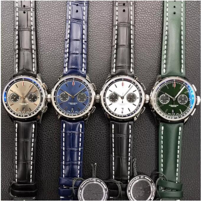 

GF B01 watch diameter 42mm thick 13.65mm equipped with ASIA - 7750 chronograhp movement automatic screw type fine steel transparent sapphire men's watches, Brown