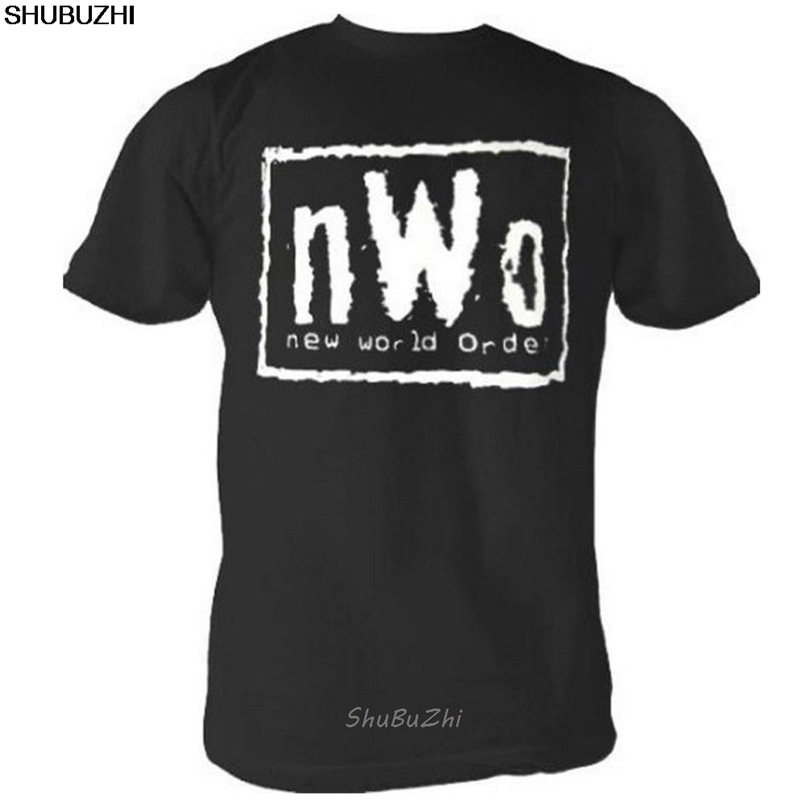 

NWO World Order Wrestling Adult Black T-shirt Casual pride t shirt men Unisex shubuzhi tshirt Loose Size top sbz3047 220409, Beige