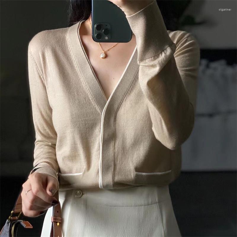 

Women' Knits & Tees European Station Thin Knitted Cardigan Ladies Outer Wear Summer Sunscreen Air-Conditioning Shirt Worsted Wool Sweater J, Tibetan blue