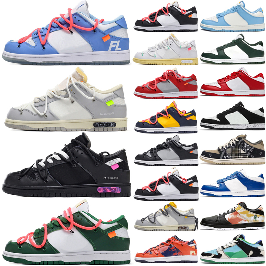 

white x sb dunks lows shoes for men women off running shoes Triple Black The 50 OF 05 Authentic Sail Collection University Red trainers sneakers size 5.5-13, Box