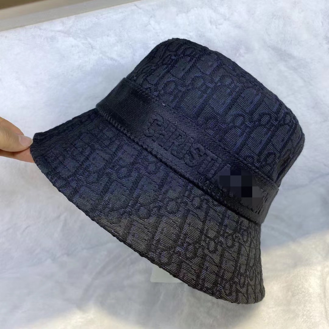 

Casual Fashion Bucket Hat Cap for Men luxury Design Woman Baseball Caps Beanie Casquettes fisherman buckets hats patchwork High Quality summer Sun Visor 4colors, Black