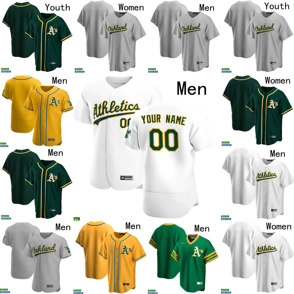 

Baseball Jersey Men Women Youth Oakland 10 Chad Pinder 1 Kevin Smith 8 Jed Lowrie 24 Rickey Henderson 2 Khris Davis 9 Reggie Jackson Athletics, Colour