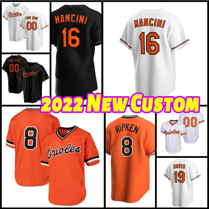 

Men 16 Trey Mancini Custom Ryan Mountcastle Oriole Chris Davis Baseball Orioles Jersey Cal Ripken Jr John Means Freddy GalviS Anthony Santander women, As shown