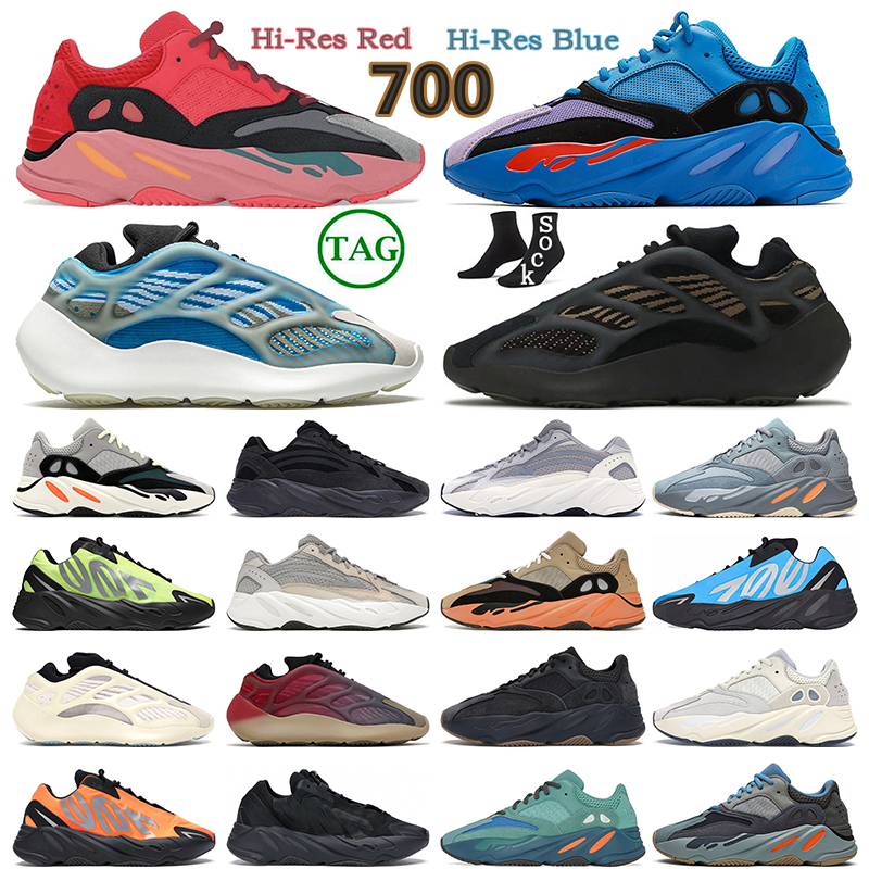 

700 V2 V3 Running Shoes For Men Women Sneakers Hi-Res Red Magnet Bright Cyan Utility Black Geode Alvah Azael trainers sneakers, 700 v2 inertia