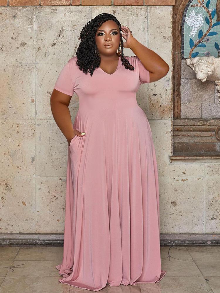 

Plus Size Dresses Summer Elegant For Women 5xl Long Maxi Dress Stretch Casual Ladies Wholesale Bulk Drop Loli22, Black