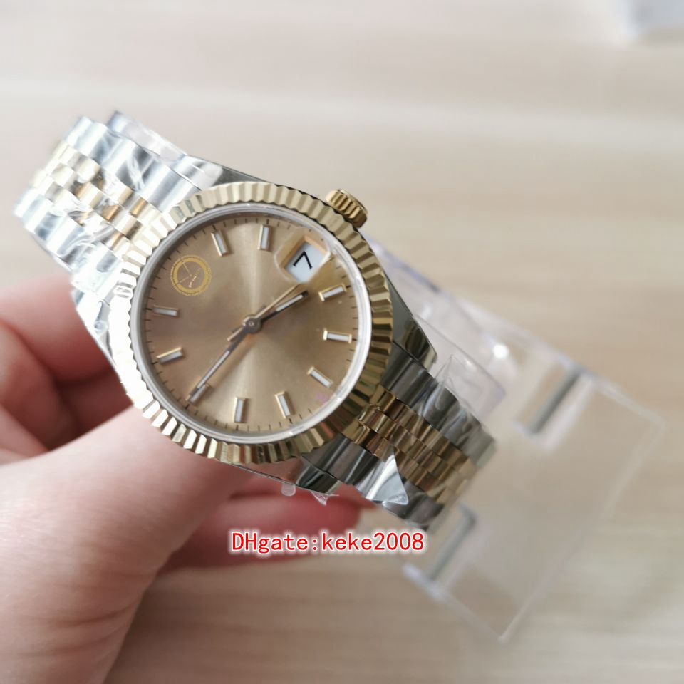 

Super BPF Women's Wristwatches 278384RBR 278384 31mm Diamond border Two tones Yellow Gold & Steel Sapphire jubilee Automatic mechanical Ladies Watch Watches, Box