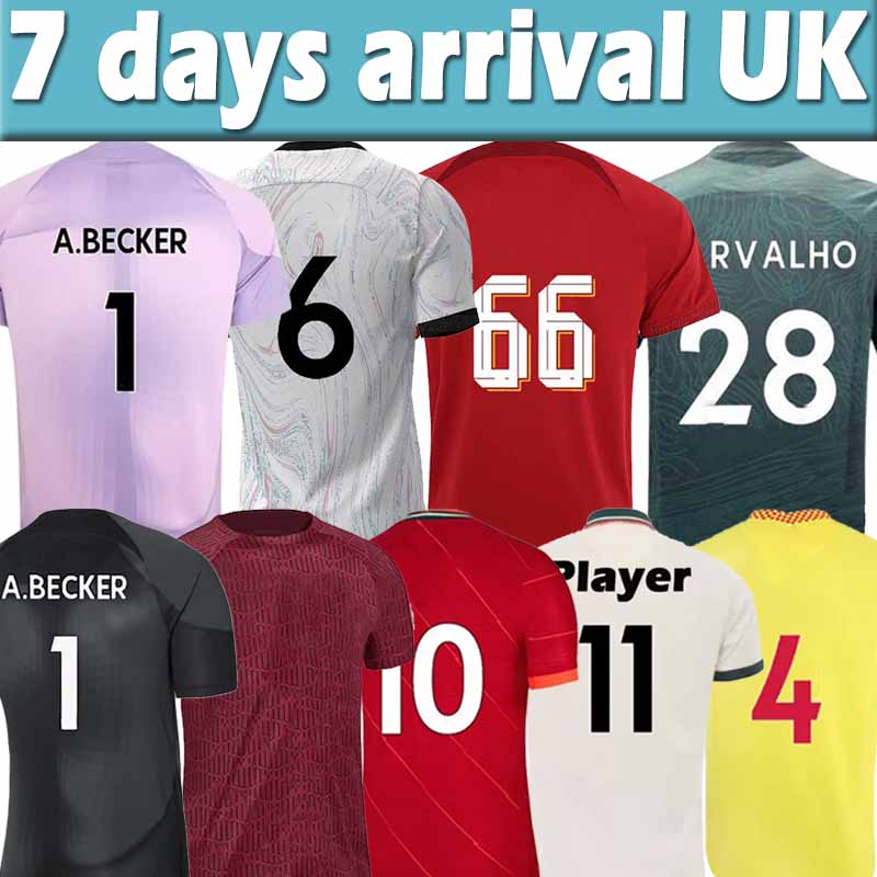 

22/23 ALEXANDER ARNOLD soccer jerseys 2021 2022 2023 DARWIN #27 DIOGO Fabinho Jones A.BECKER ROBERTSON Men kids kit socks full sets football Pre-match shirts training, 22-23 gk kits