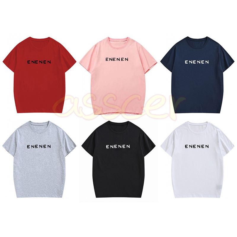 

New Summer Mens T Shirts Womens Fashion Incomplete Letter Printing Shirts Couples Casual Loose Cotton Tees Asian Size S-XL, Navy blue