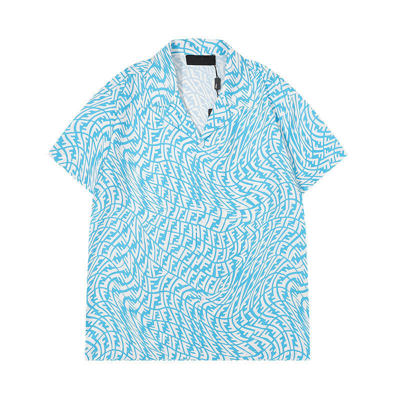 T-shirt pour homme de chemise Set Designer Mens T-shirts Slim Fit Clain à manches courtes Shirts Luxury Variété Hawaii Paysage imprimé High Stree