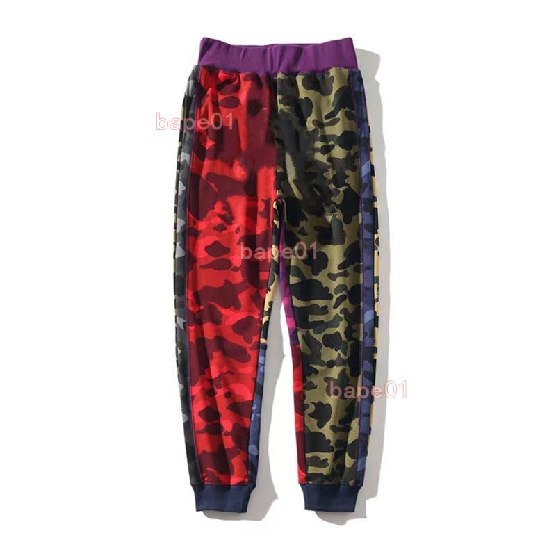 

Men Mens Designer Pants Harem Famous Joggers Woman Streetwear Casual Camouflage Trousers Sweatpants Beam Foot Trousers Size -2XL 2RI1, 8698 white