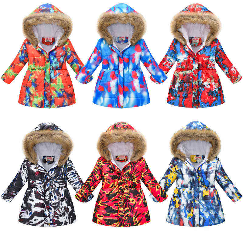 

Girls Jacket Winter Fashion Outerwear Thicker Warm Keep Casual Hooded Baby Jacket Birthday Gift Christmas Costume Kids Clothing J220718, As shown in the picture