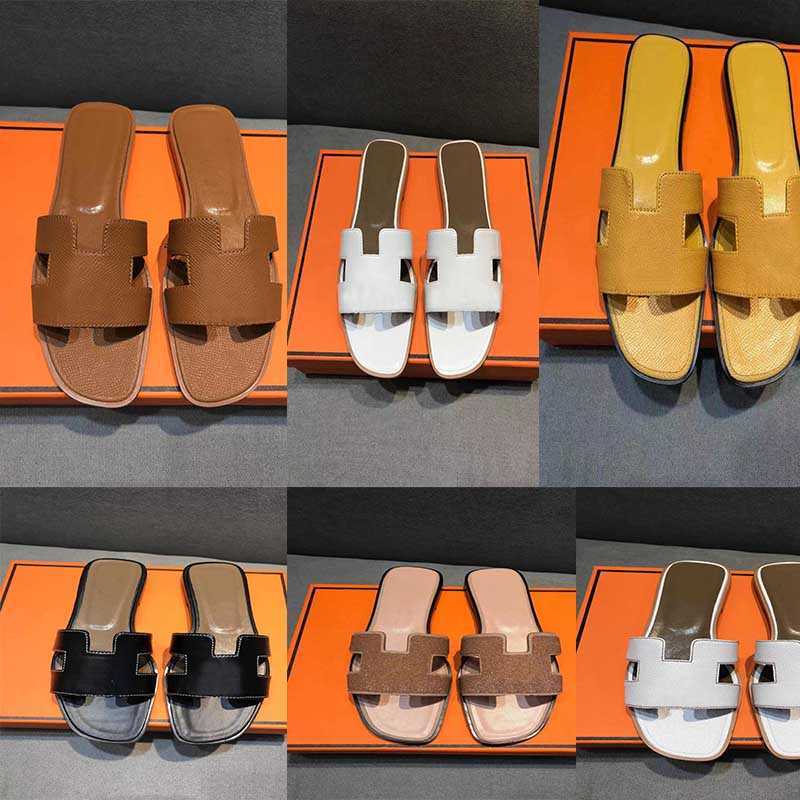 

2022 Designer Fashion Sandals Women Slippers Summer luxury Flat Slides Ladies Beach Sandal Party Wedding Oran Slipper, 27