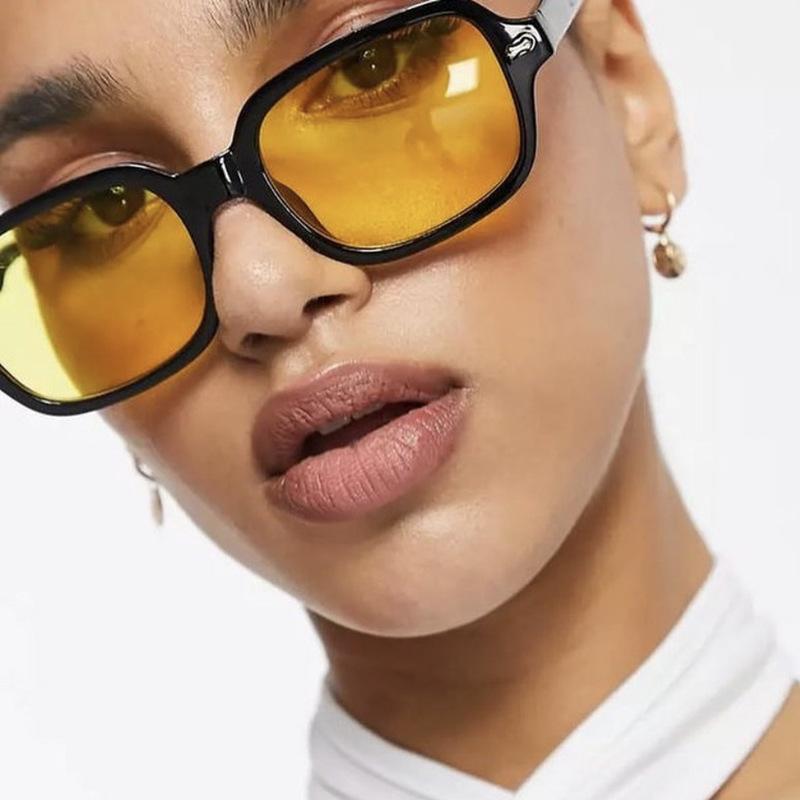 

Sunglasses Square Women Retro Yellow Eyeglasses Pink Shades For Designer Gafas De Sol Para HombreSunglassesSunglasses